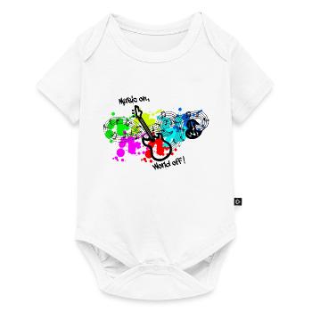 Music, music always and everywhere, make music - Baby Premium short-sleeve bodysuit - white - Front