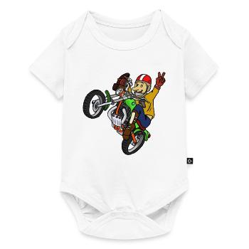 trialmoto_austria - Body à manches courtes Premium Bébé - blanc - Devant
