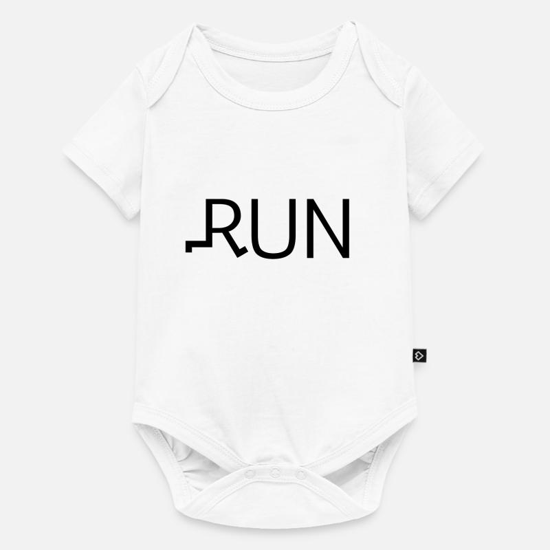 Jogging Sport en cours d'exécution - Body à manches courtes Premium Bébé - blanc