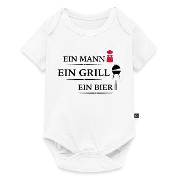 Grill - Baby Premium Kurzarmbody - Weiß - Vorne