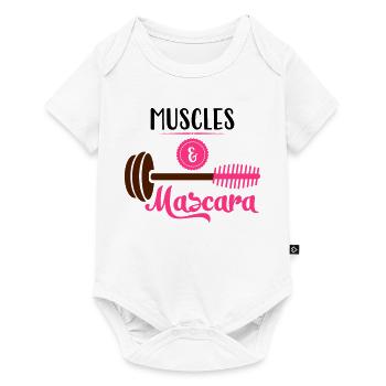 fitness - Baby Premium short-sleeve bodysuit - white - Front