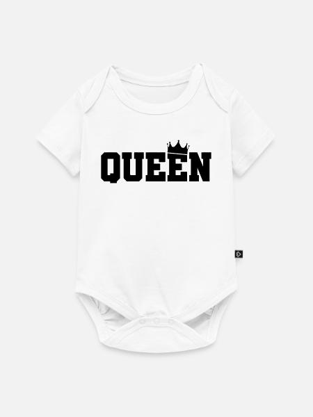queen - Baby Premium Kurzarmbody - Weiß