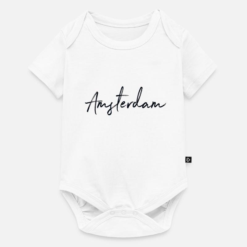Amsterdam - Body à manches courtes Premium Bébé - blanc