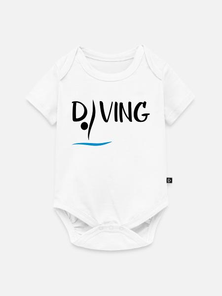 Turmspringen - Baby Premium Kurzarmbody - Weiß