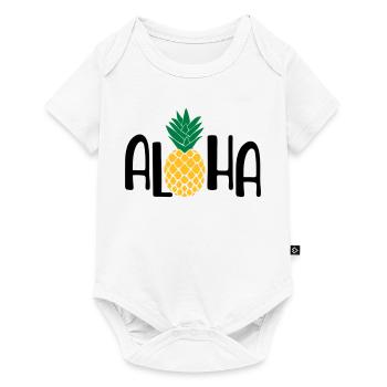 Sommer - Baby Premium Kurzarmbody - Weiß - Vorne