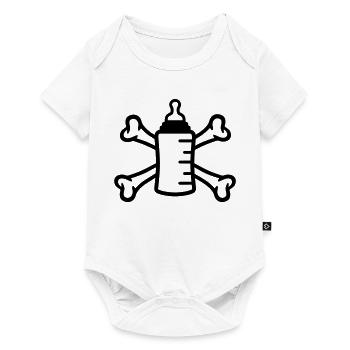 Babyflasche Pirat - Baby Premium short-sleeve bodysuit - white - Front