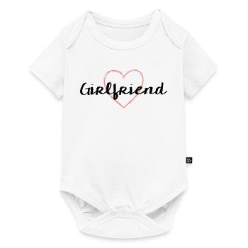 Girlfriend Herz Junggesellenabschied - Baby Premium Kurzarmbody - Weiß - Vorne