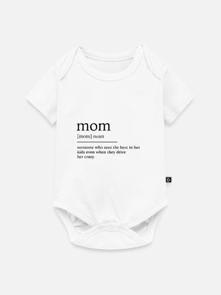 Mutter - Baby Premium Kurzarmbody - Weiß