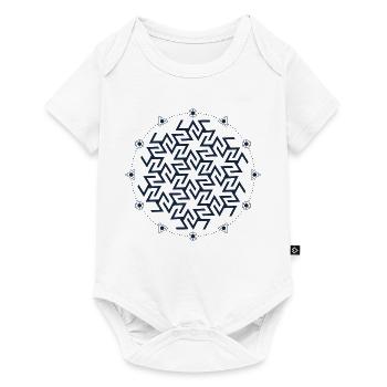 Antahkarana, géométrie sacrée - Body à manches courtes Premium Bébé - blanc - Devant