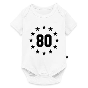 80 years - Baby Premium short-sleeve bodysuit - white - Front