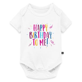 Congratulations on my birthday! - Baby Premium short-sleeve bodysuit - white - Front