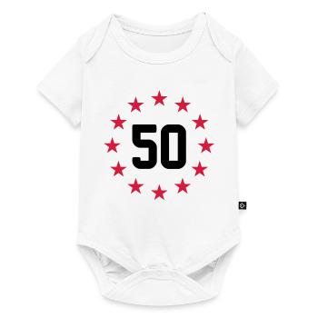 50 years - Baby Premium short-sleeve bodysuit - white - Front