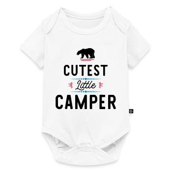 Camper - Baby Premium Kurzarmbody - Weiß - Vorne