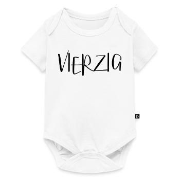 40 vierzig Geburtstag Geschenk - Baby Premium Kurzarmbody - Weiß - Vorne