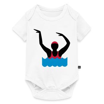 water aerobics - Baby Premium short-sleeve bodysuit - white - Front
