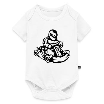 A kart racer - Baby Premium short-sleeve bodysuit - white - Front