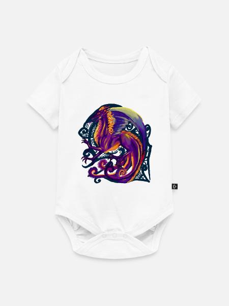 Drachen - Baby Premium Kurzarmbody - Weiß