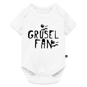 Grusel Fan Halloween Herbst Fun Spruch Geschenk - Baby Premium Kurzarmbody - Weiß - Vorne