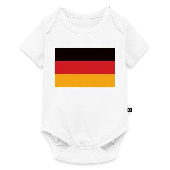 Germany Tricolor Flag - Baby Premium short-sleeve bodysuit - white - Front