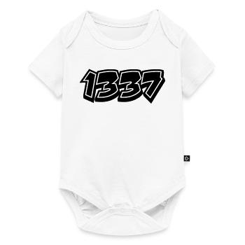 leet Noob N00b 1337 - Body à manches courtes Premium Bébé - blanc - Devant