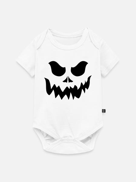 Halloween. Pumpkin - Baby Premium Kurzarmbody - Weiß