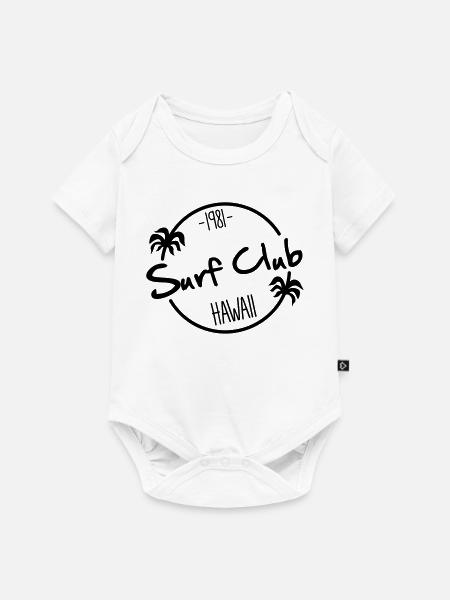 surf club surfen surfing - Baby Premium Kurzarmbody - Weiß