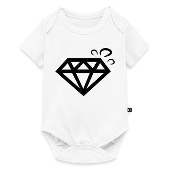 diamant diamond - Baby Premium Kurzarmbody - Weiß - Vorne