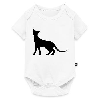 Siam Katze - Baby Premium Kurzarmbody - Weiß - Vorne