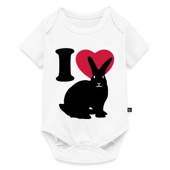 I love rabbits - Baby Premium short-sleeve bodysuit - white - Front