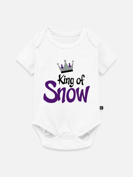 snowboarding - Baby Premium Kurzarmbody - Weiß