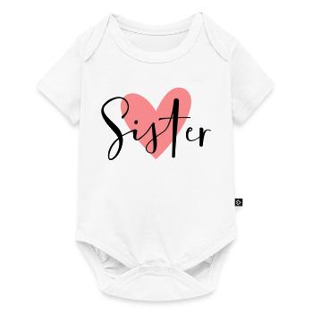 Sister Heart Sister Heart Dear siblings - Baby Premium short-sleeve bodysuit - white - Front