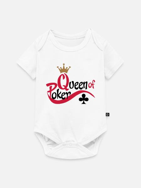 poker - Baby Premium Kurzarmbody - Weiß