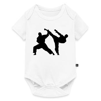 karate - Body à manches courtes Premium Bébé - blanc - Devant