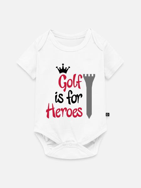 golf - Baby Premium Kurzarmbody - Weiß