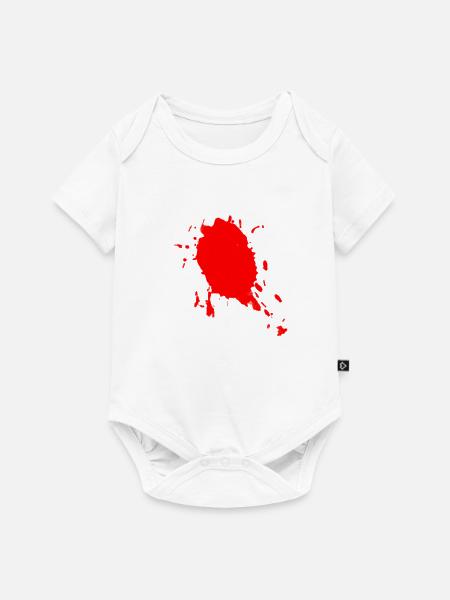 Farbfleck - Baby Premium Kurzarmbody - Weiß