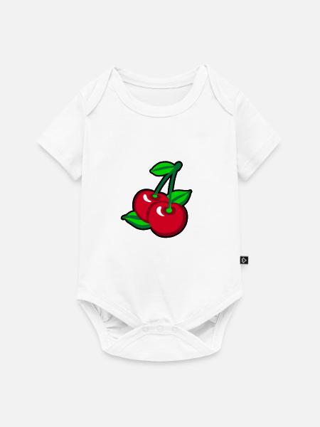Red Cherries for cherry pickers - Baby Premium Kurzarmbody - Weiß