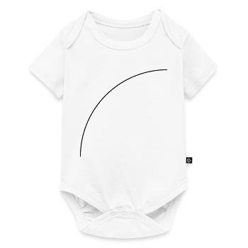 Viertelkreis - Baby Premium Kurzarmbody - Weiß - Vorne