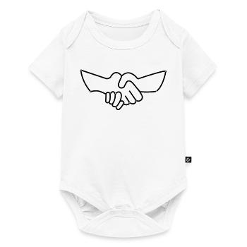 Hand shake -- ©roil - Baby Premium Kurzarmbody - Weiß - Vorne