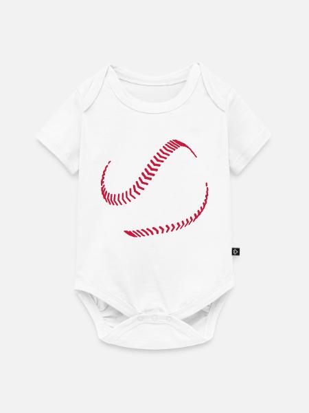 Baseball - Baby Premium Kurzarmbody - Weiß