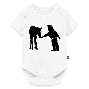 Cowboy - Body à manches courtes Premium Bébé - blanc - Devant