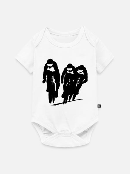 Rennrad - Baby Premium Kurzarmbody - Weiß