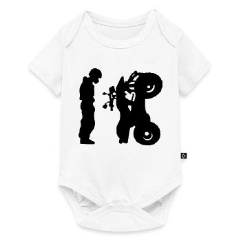 Quad - Baby Premium short-sleeve bodysuit - white - Front