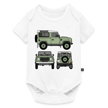 Defender 90 - Côtés - Body à manches courtes Premium Bébé - blanc - Devant