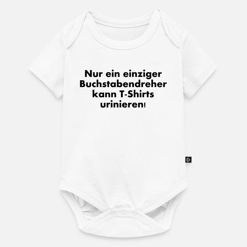 Lettres transposées peuvent uriner T-shirts - Body à manches courtes Premium Bébé - blanc