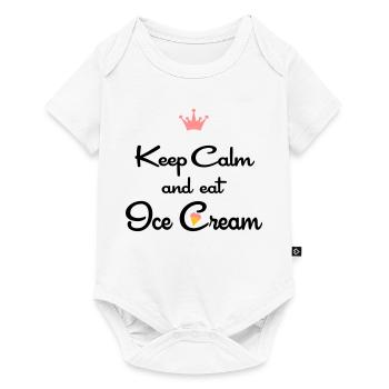 eis - Baby Premium Kurzarmbody - Weiß - Vorne
