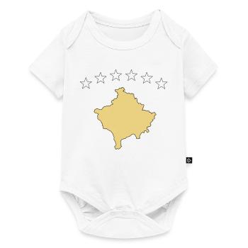 kosovo - Baby Premium Kurzarmbody - Weiß - Vorne