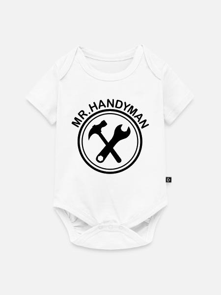 Handwerker handyman - Baby Premium Kurzarmbody - Weiß