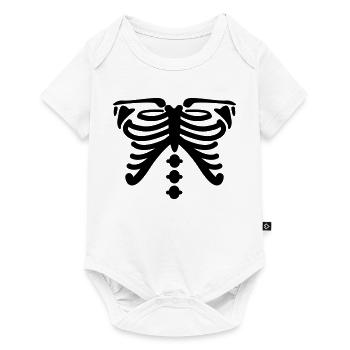 squelette - Body à manches courtes Premium Bébé - blanc - Devant