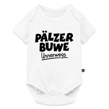 Pälzer Buwe Unnerwegs - Pfälzer Männer auf Tour - Baby Premium Kurzarmbody - Weiß - Vorne