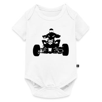Quad - Baby Premium Kurzarmbody - Weiß - Vorne